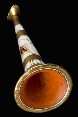 Firefighting tradition of trumpet used for giving commands