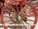 ca. 1870 hand drawn village ladder wagon 2