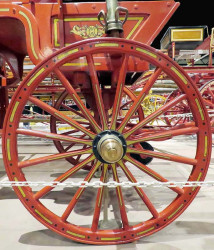 ca. 1870 hand drawn village ladder wagon 2