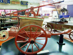1890 ca. portable hand pump and cart 1