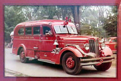 1930 s detroit fire dept photograph