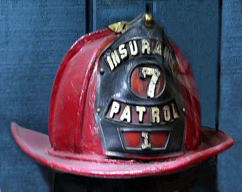 1940 chicago insurance patrol helmet