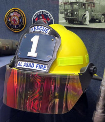 al asad fire rescue helmet