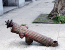 broken fire hydrant in old havana  cuba